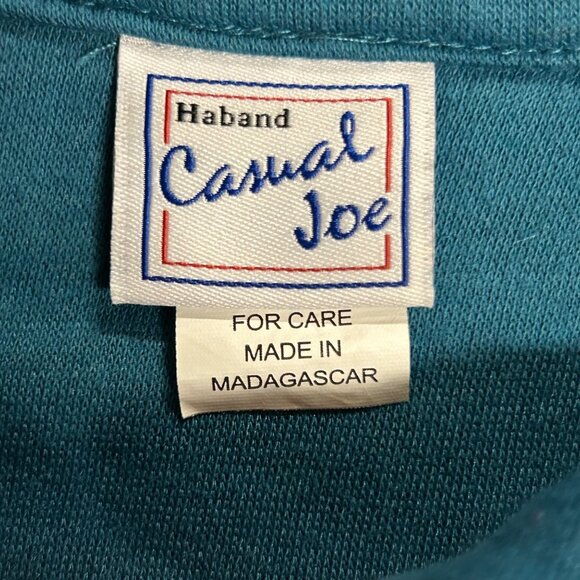 Casual Joe Men's Size XL Full Zip Jacket Turquoise EUC - Picture 7 of 9